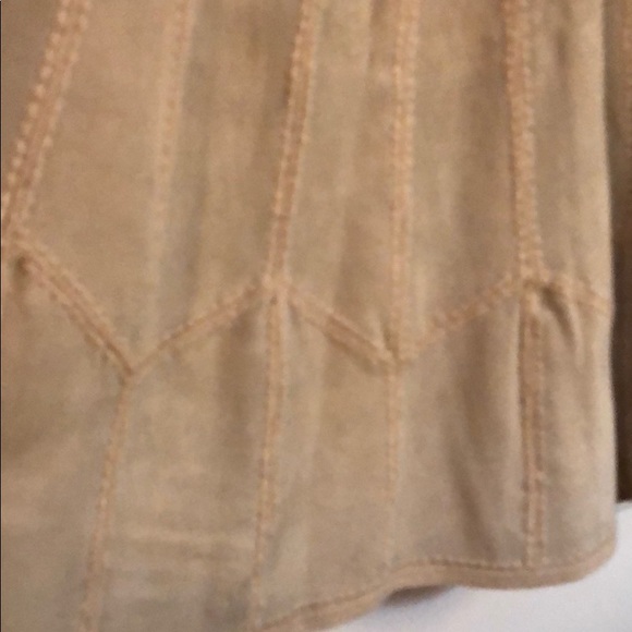 2-pc ADORABLE suede skirt & Matching Vest, sz M - Picture 4 of 7